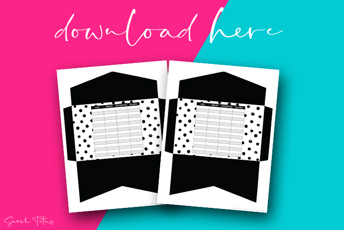 Super Helpful Free Monochrome Cash Envelope Templates For Budgeting