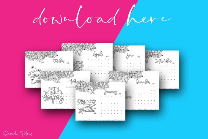 Beautiful Artwork 2021 Printable Calendars For Free Coloring Calendar Horizontal