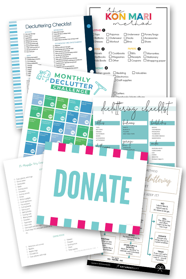 91 Day Declutter Challenge: Printable CHEAT SHEET Download