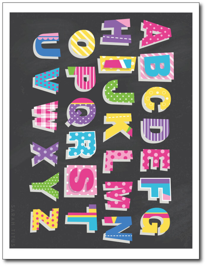 Colorful-Classroom-Alphabet-Printable-Wall-Art-Free-Black-Capitals