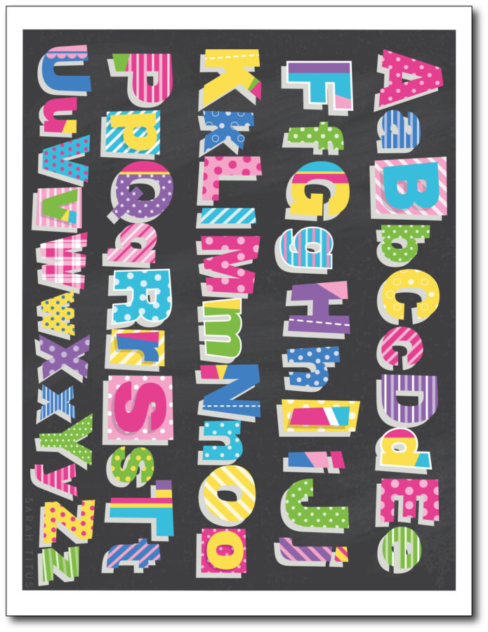 Colorful-Classroom-Alphabet-Printable-Wall-Art-Free-Black-Upper-Lower