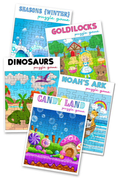 Cute Artwork Puzzle Games Printables Kids Will Love