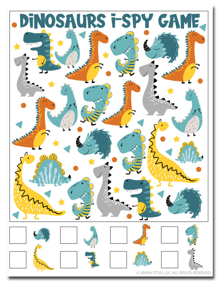 Dinosaur I-Spy Game