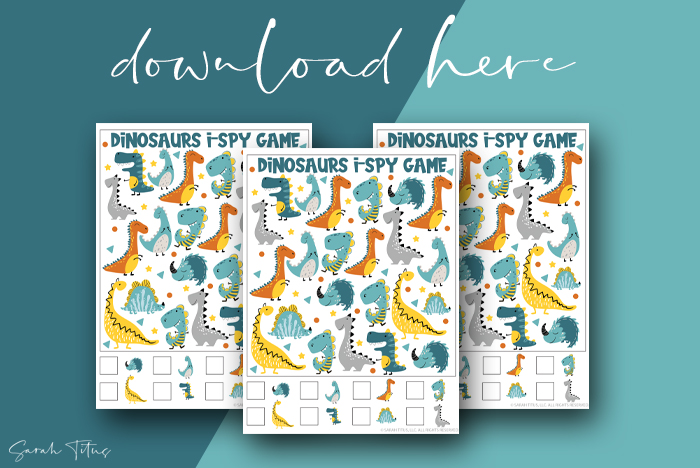 Dinosaurs I-Spy Game