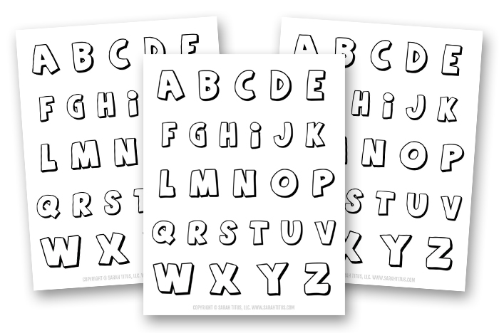 Handwriting Binder - Coloring Letters