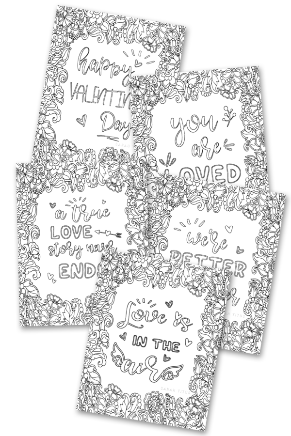 Love Quotes Coloring Sheets