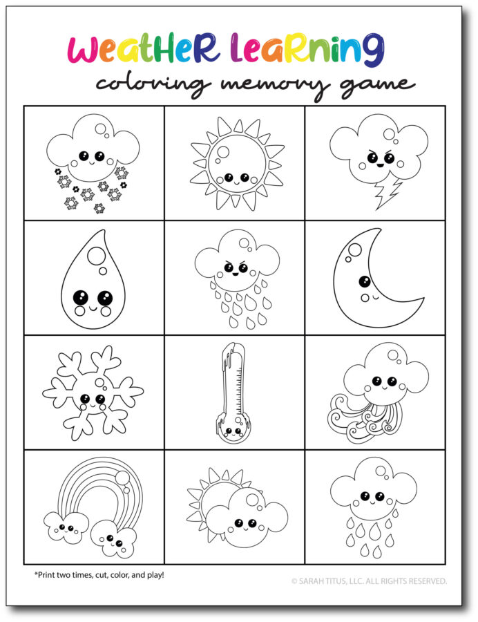 Memory-Game-Coloring-Weather