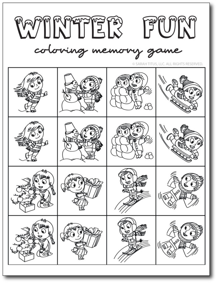Memory-Game-Coloring-Winter