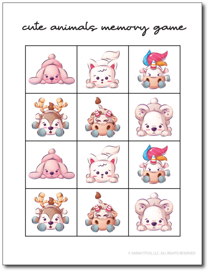 Memory-Game-Cute-Animals