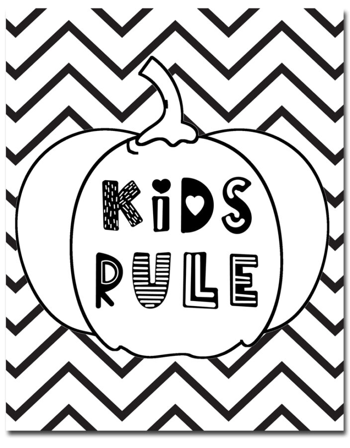Pumpkin Fall Coloring Sheets