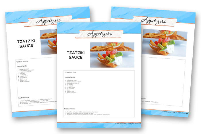 Recipe Binder - Appetizers