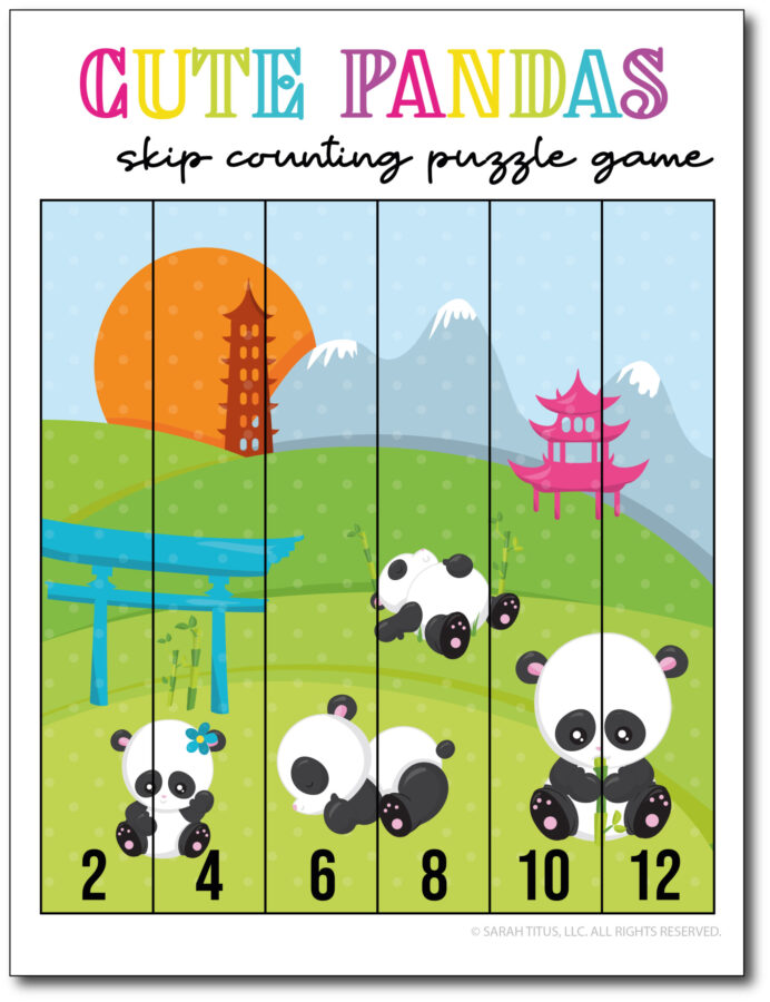 Skip-Counting-Pandas-2s