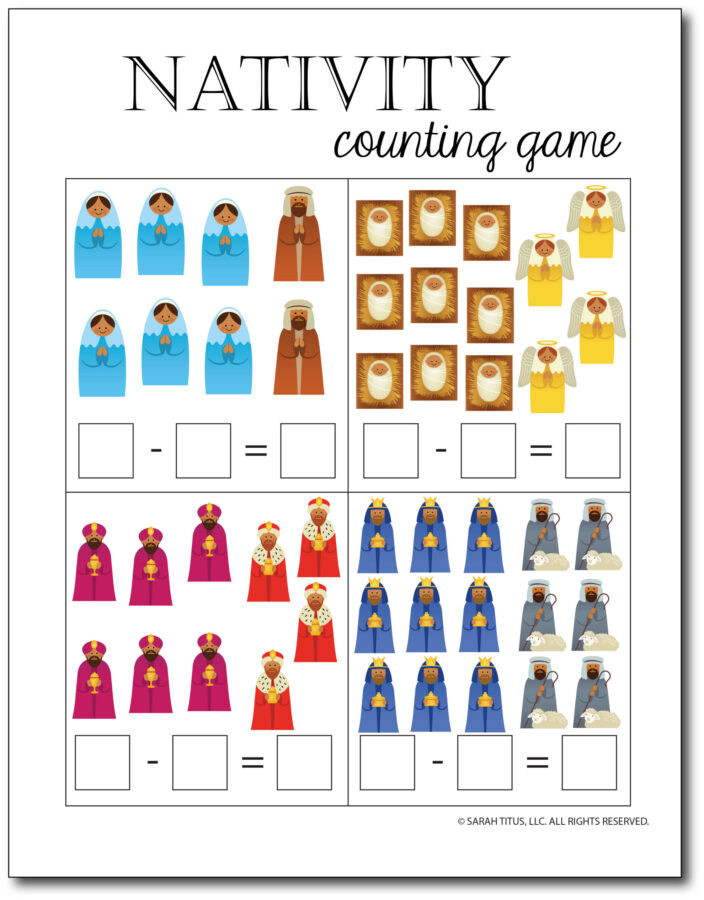 Subtraction-Printables-Nativity