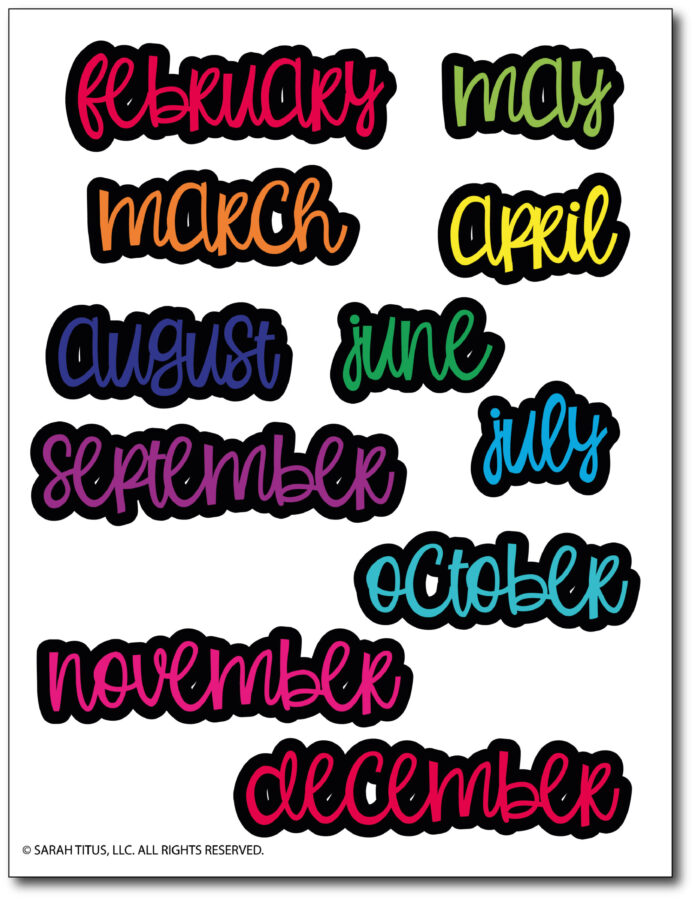 Trendy-Stickers-For-Student-Folder