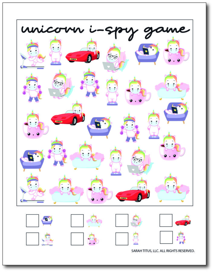 Unicorn I-Spy Game