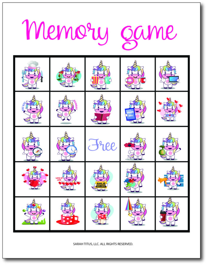 Unicorn Memory Game