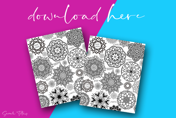 Mother's Day Flower Coloring Sheet