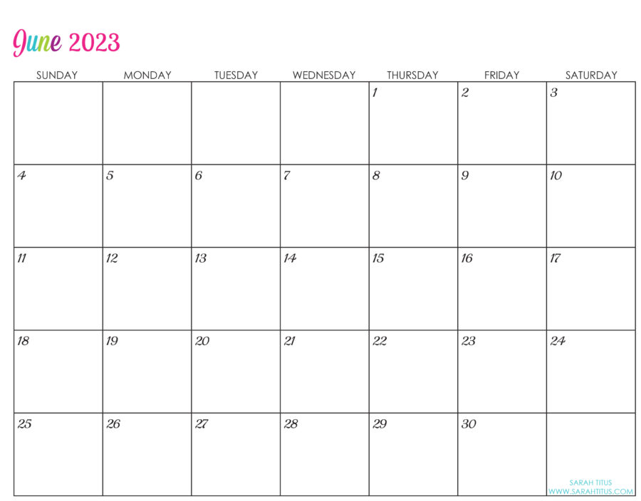Customized Editable 2023 Free Printable Calendars | Welcome