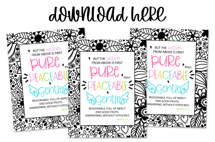 Gorgeous Wall Art James Bible Verse Printables For You - Black and White