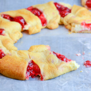 Cherry Cheesecake Crescent Ring