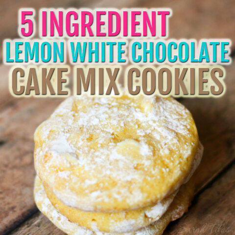 5 Ingredient Lemon and White Chocolate Cookies