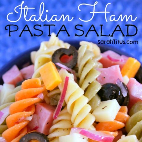 Italian Ham Pasta Salad