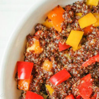 Sweet & Tangy Red Quinoa Salad