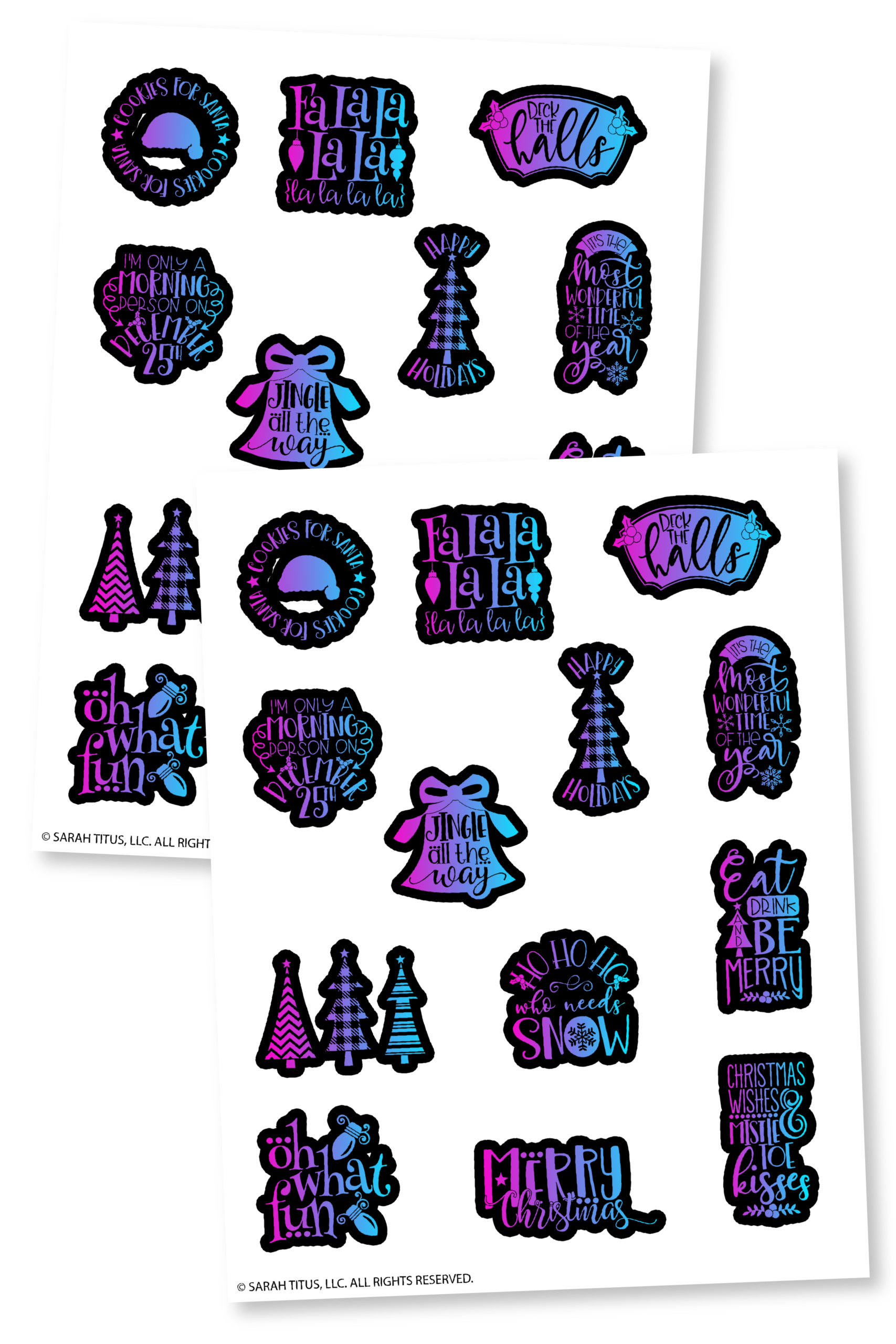 Christmas Stickers for Envelopes-01