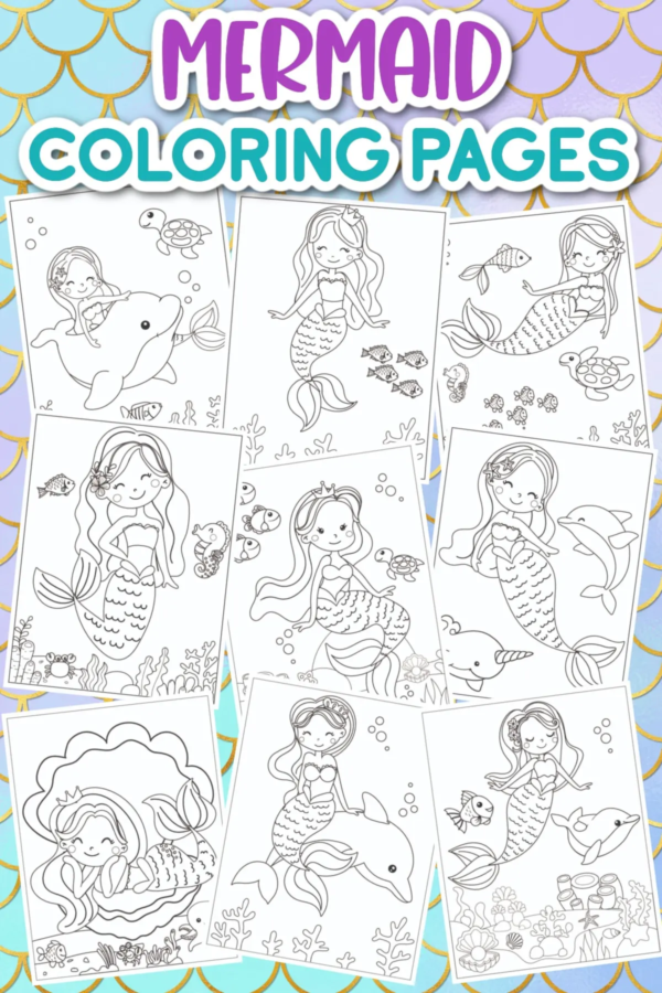 Mermaid Coloring Pages