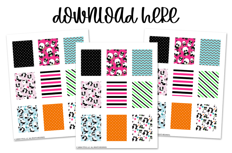 Cutest Panda Art Free Printable Stickers For Planners