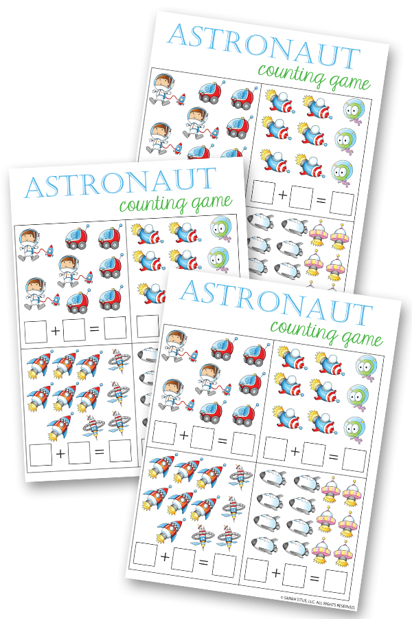 Astronaut Counting Game