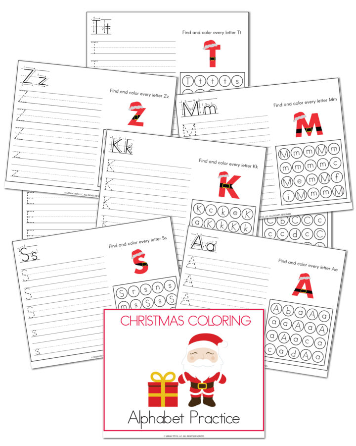 Christmas Hand Lettering Practice Sheets