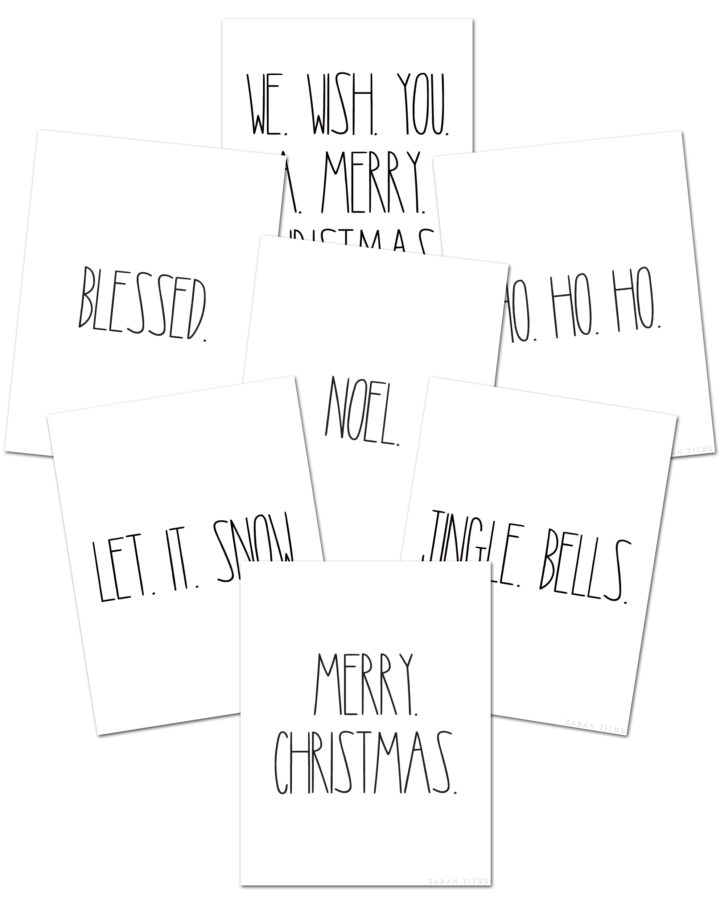 Christmas Modern Farmhouse Wall Art