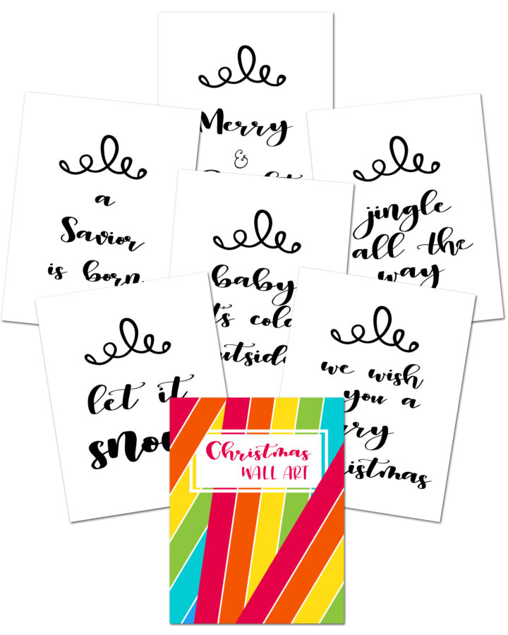Christmas Wall Art Printables