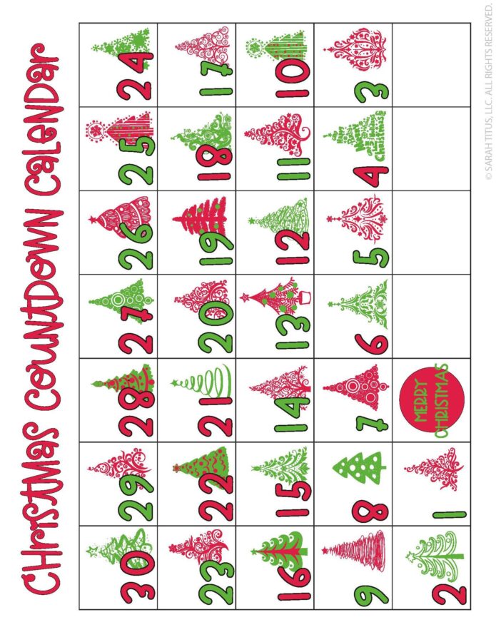 Christmas Countdown Calendar