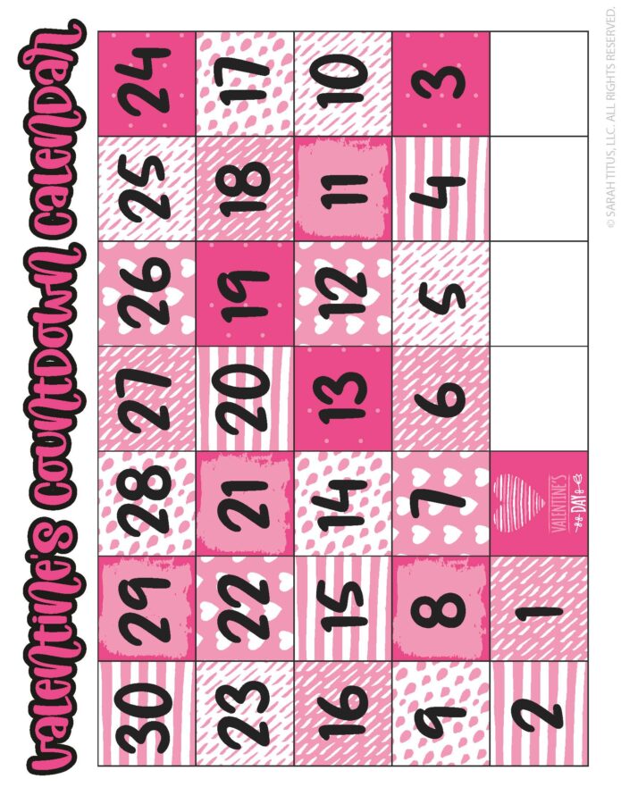 Valentine's Countdown Calendar