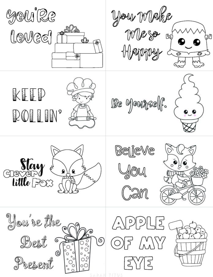 Valentine's Day Note Cards For Boys