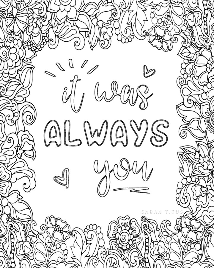 Love Coloring Pages
