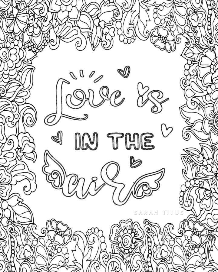 Love Coloring Pages