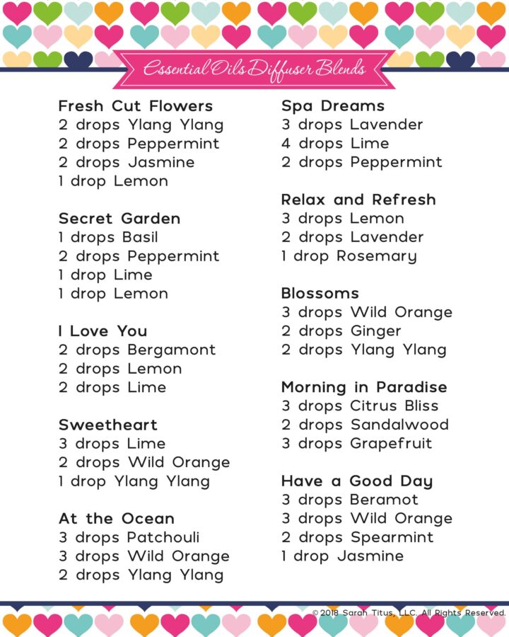Love Essential Oil Diffuser Blends
