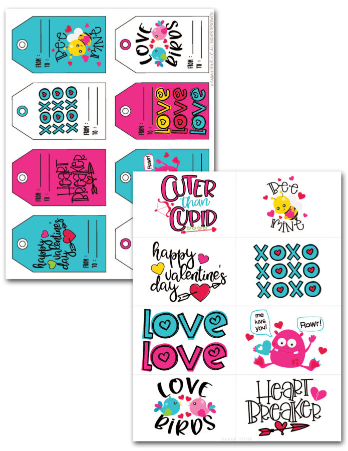 Valentine Cards and Gift Tags