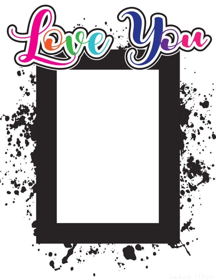 Love You Picture Frame (holds 4x6 pic) Vertical