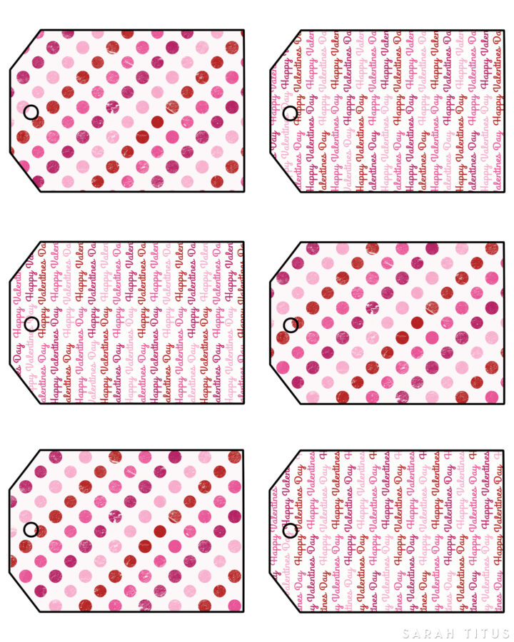Valentine's Gift Tags Bottom