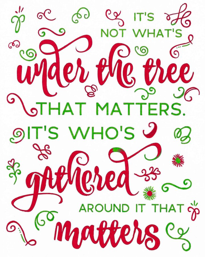 Colored Christmas Sheet