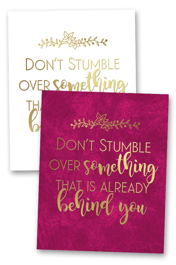 Don't Stumble Wall Art Printable