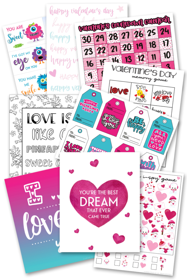 Free Valentine's Day Printables Library