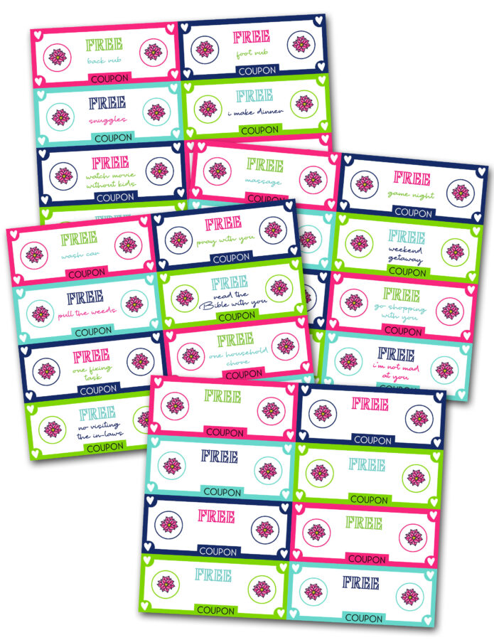Spouse Gift Coupons for Valentine's Day