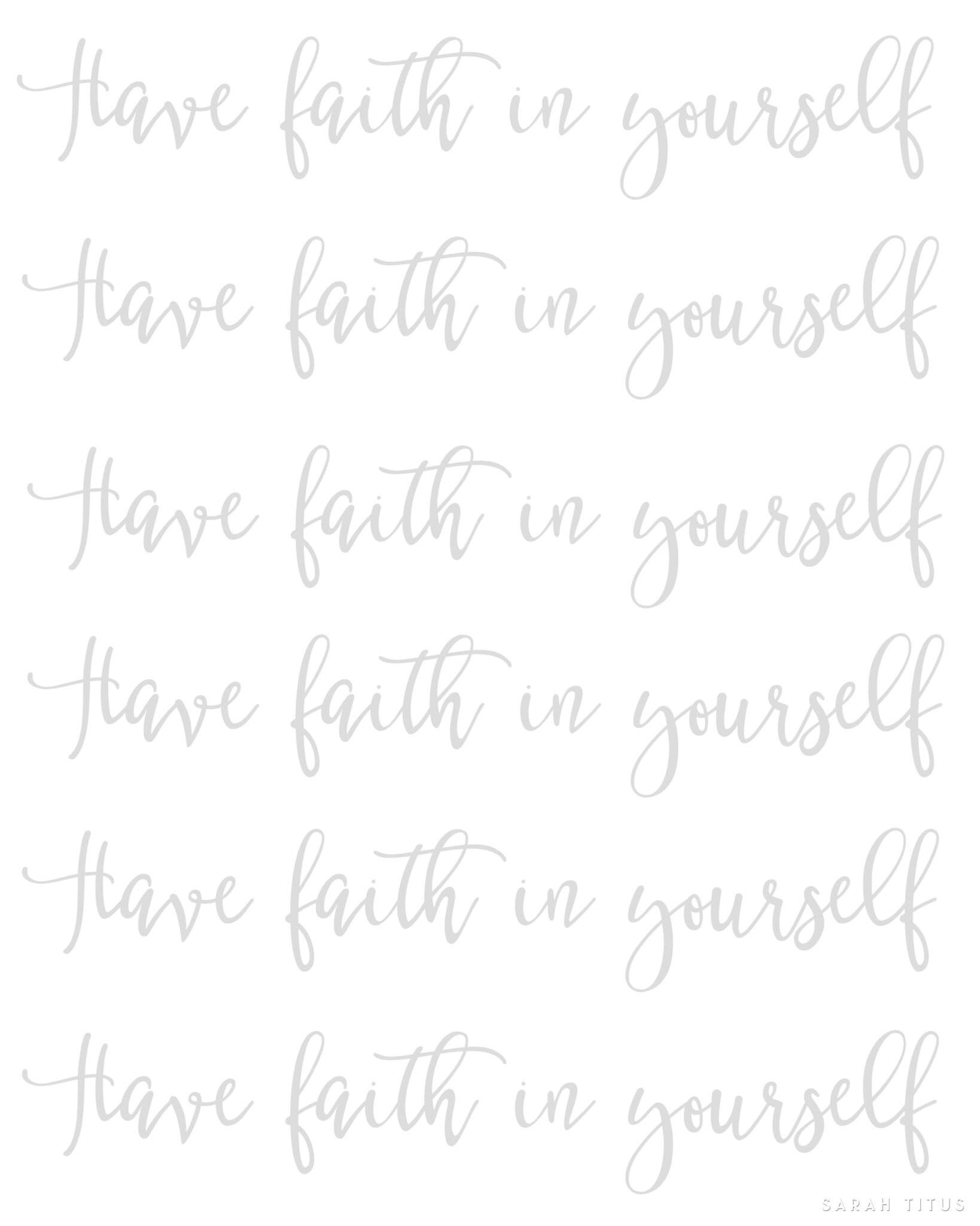 100+ Hand Lettering Practice Sheets - Sarah Titus