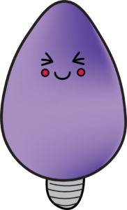 Purple Christmas Light