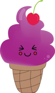 Purple Sundae with Cherry